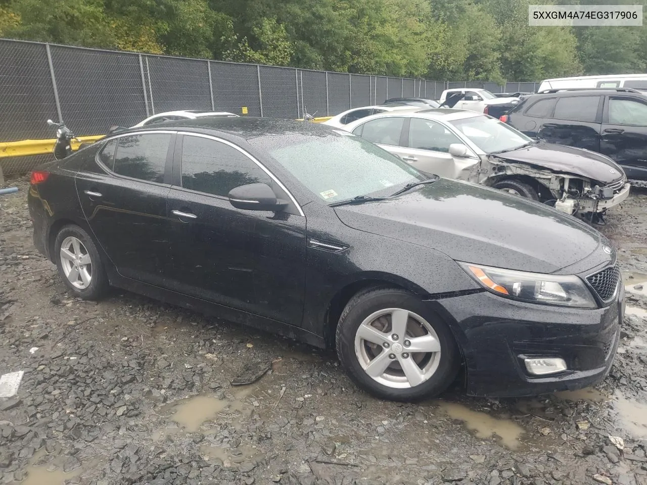 5XXGM4A74EG317906 2014 Kia Optima Lx