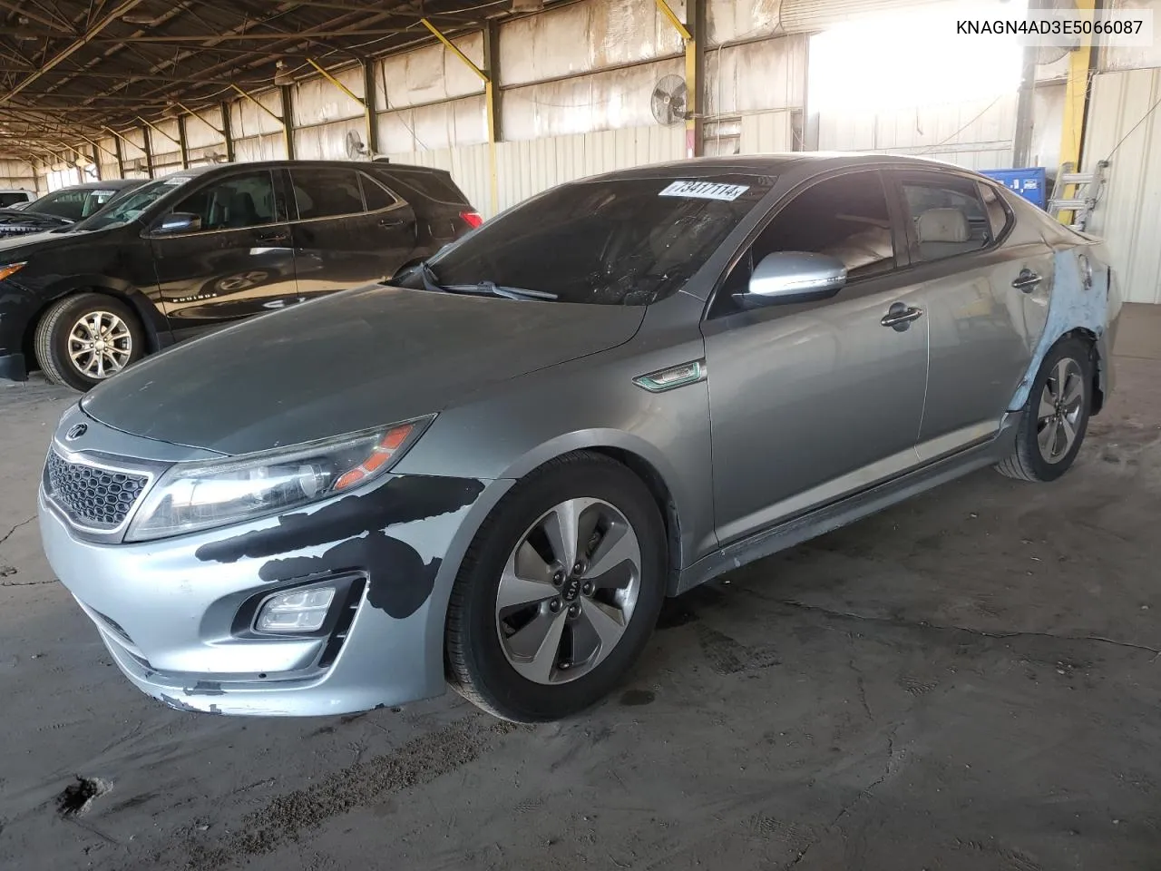 2014 Kia Optima Hybrid VIN: KNAGN4AD3E5066087 Lot: 73417114