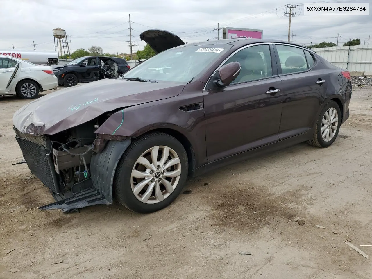 5XXGN4A77EG284784 2014 Kia Optima Ex