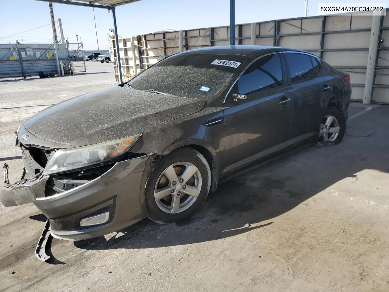 5XXGM4A70EG344262 2014 Kia Optima Lx