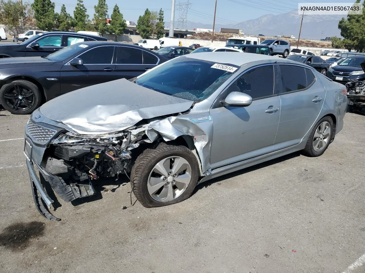 KNAGN4AD1E5067433 2014 Kia Optima Hybrid