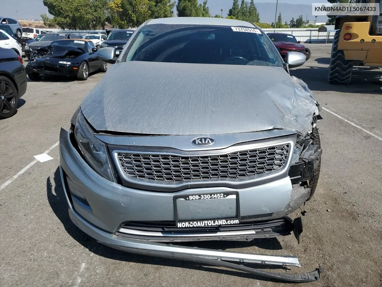 KNAGN4AD1E5067433 2014 Kia Optima Hybrid