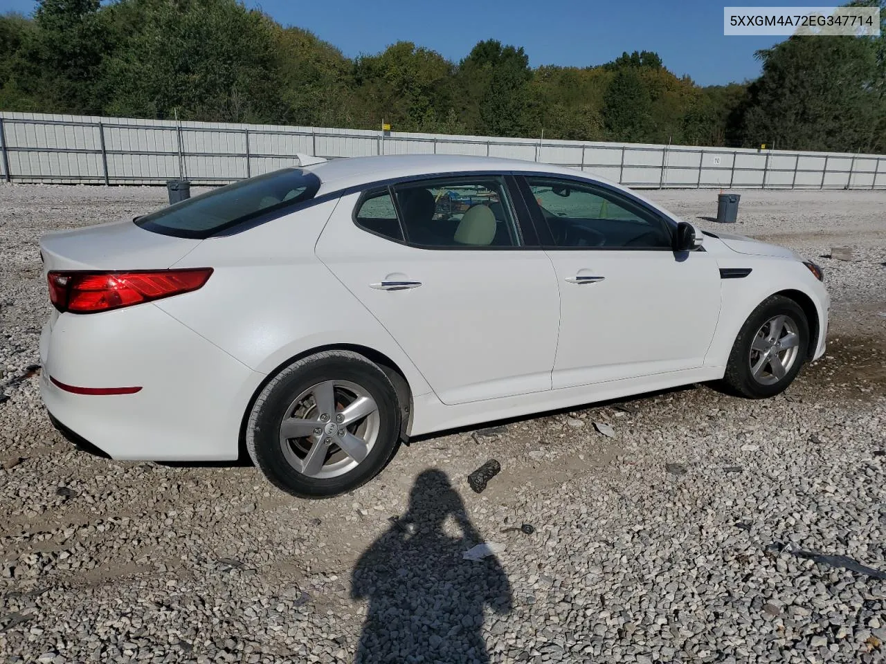 5XXGM4A72EG347714 2014 Kia Optima Lx