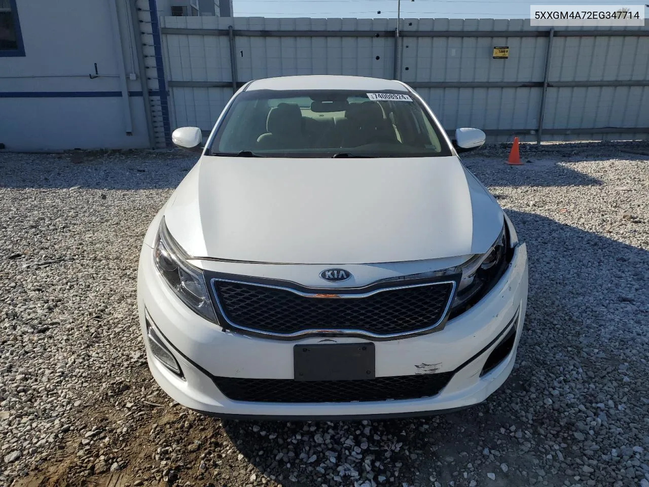 2014 Kia Optima Lx VIN: 5XXGM4A72EG347714 Lot: 74008924