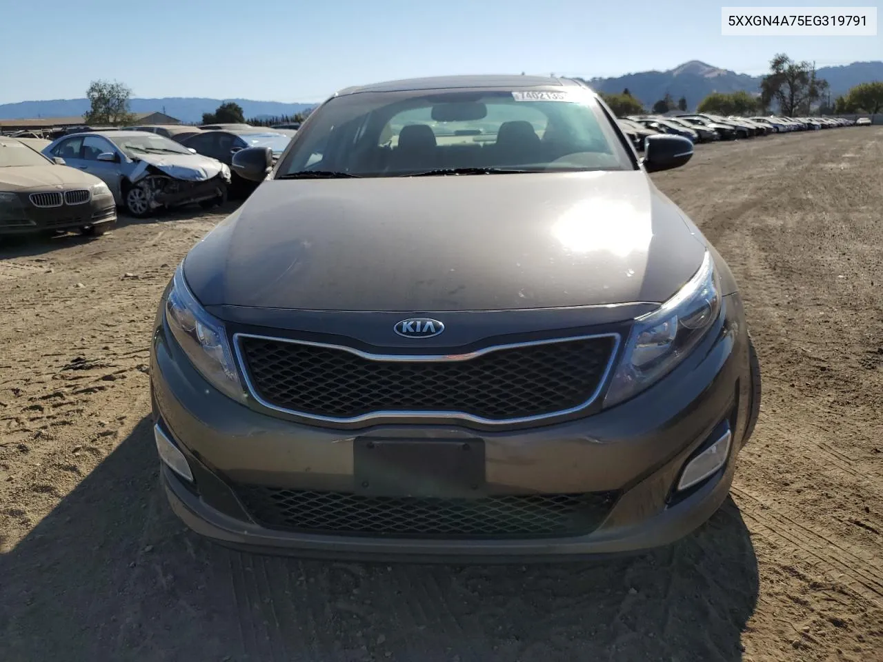 2014 Kia Optima Ex VIN: 5XXGN4A75EG319791 Lot: 74021354