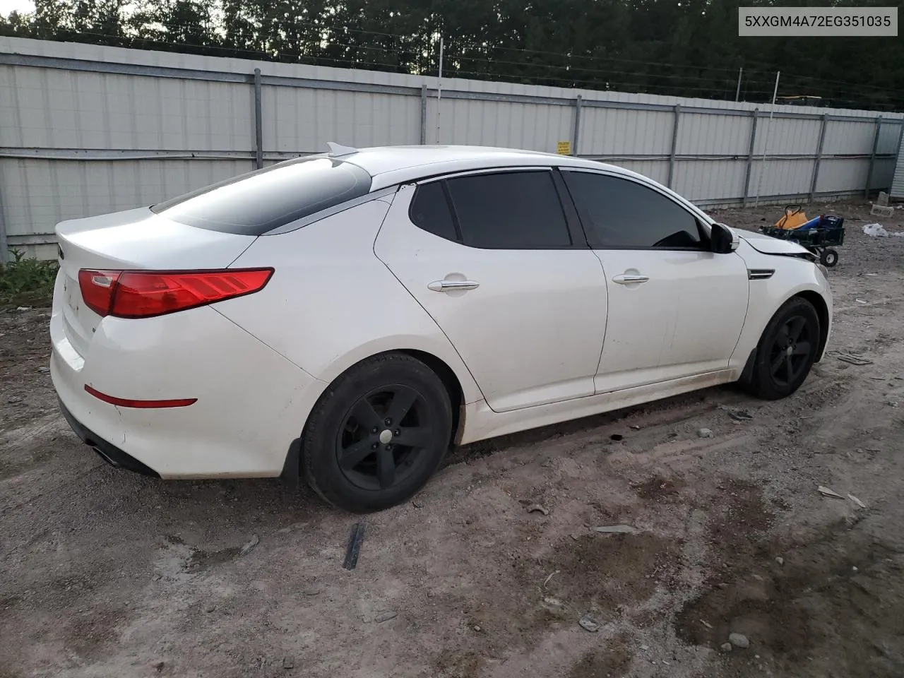 2014 Kia Optima Lx VIN: 5XXGM4A72EG351035 Lot: 74445944