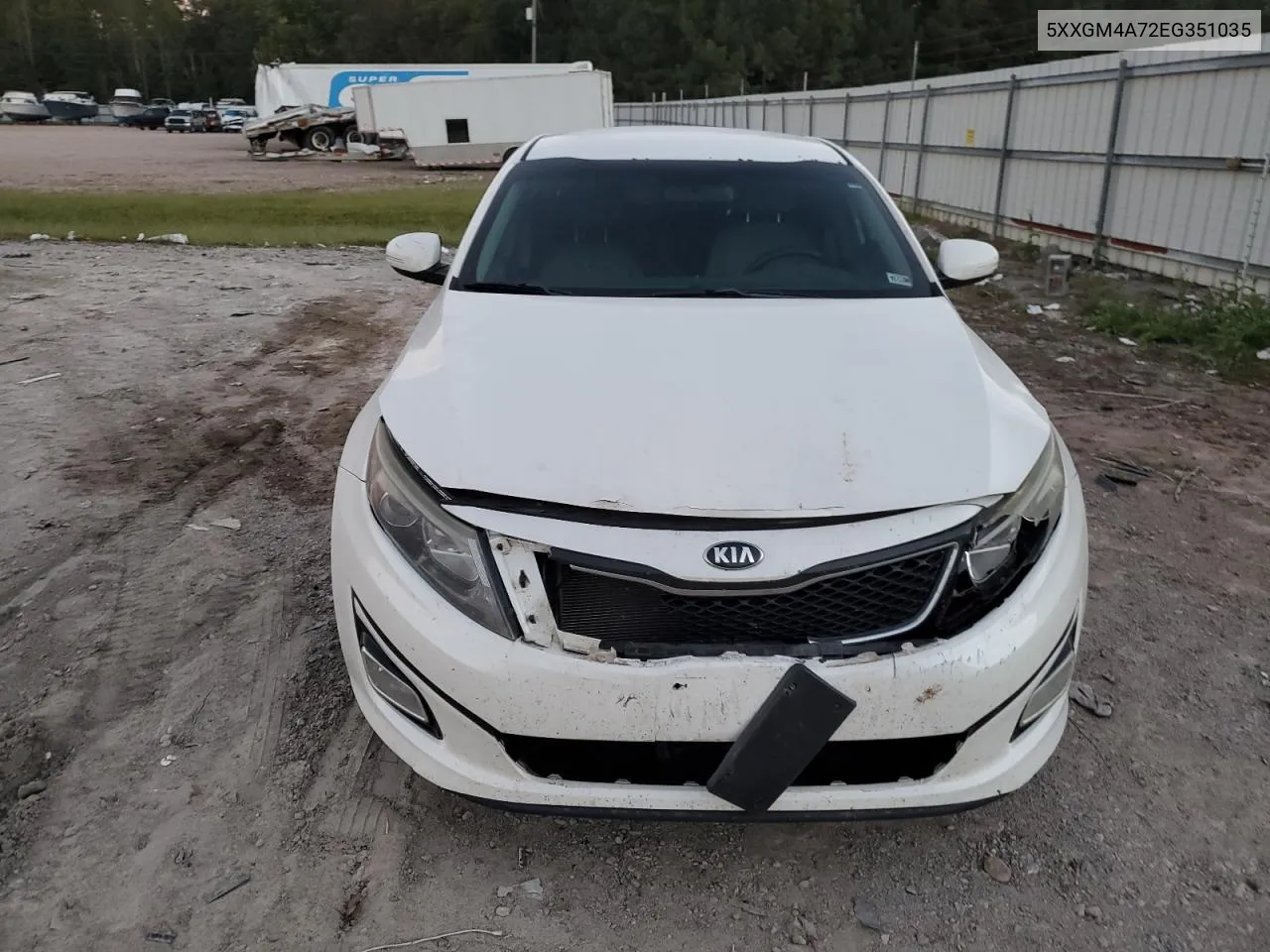 2014 Kia Optima Lx VIN: 5XXGM4A72EG351035 Lot: 74445944