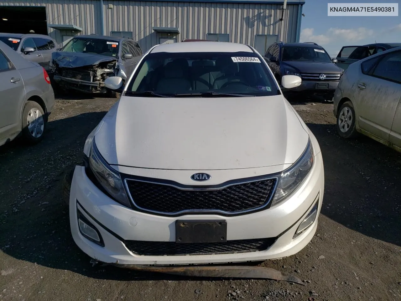 2014 Kia Optima Lx VIN: KNAGM4A71E5490381 Lot: 74506564