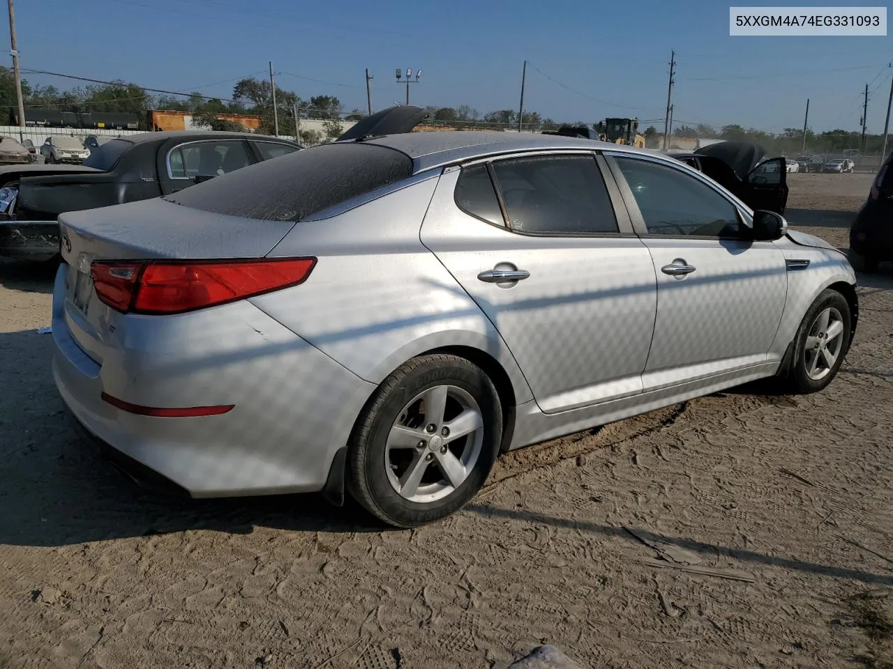 2014 Kia Optima Lx VIN: 5XXGM4A74EG331093 Lot: 74716004