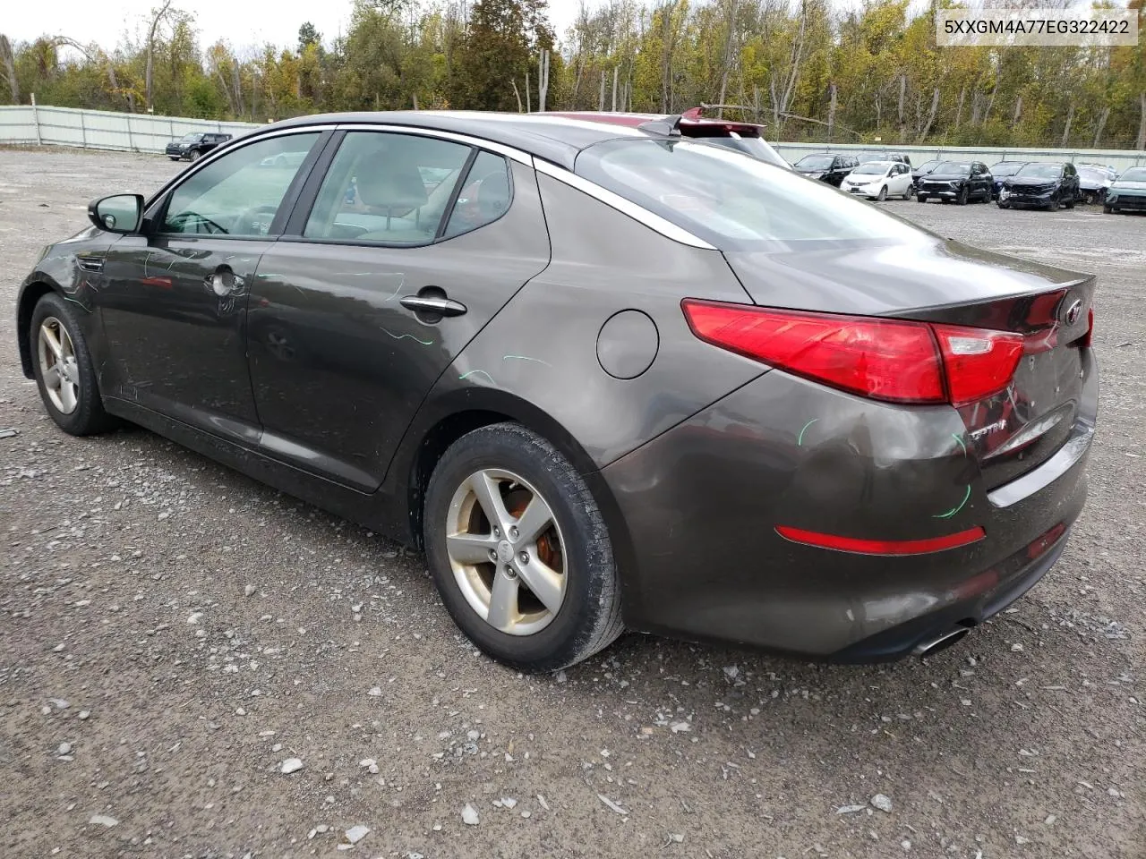 5XXGM4A77EG322422 2014 Kia Optima Lx