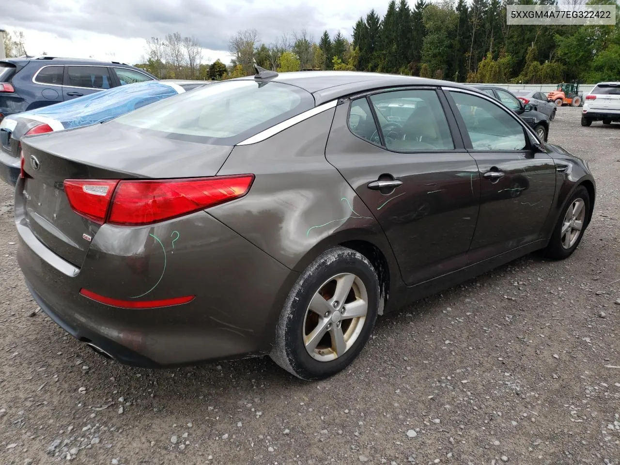 5XXGM4A77EG322422 2014 Kia Optima Lx