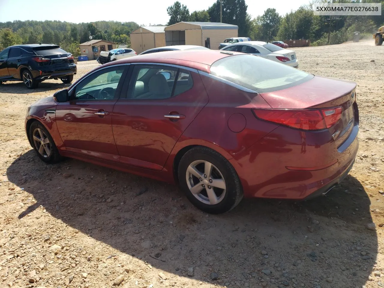 2014 Kia Optima Lx VIN: 5XXGM4A77EG276638 Lot: 75021504