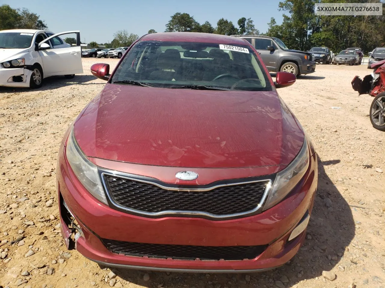 2014 Kia Optima Lx VIN: 5XXGM4A77EG276638 Lot: 75021504