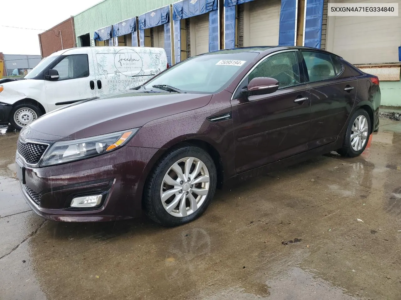 2014 Kia Optima Ex VIN: 5XXGN4A71EG334840 Lot: 75095194