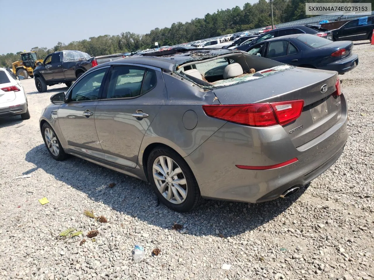 2014 Kia Optima Ex VIN: 5XXGN4A74EG275153 Lot: 75124724