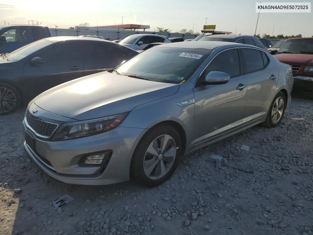 2014 Kia Optima Hybrid VIN: KNAGN4AD9E5072525 Lot: 75739284