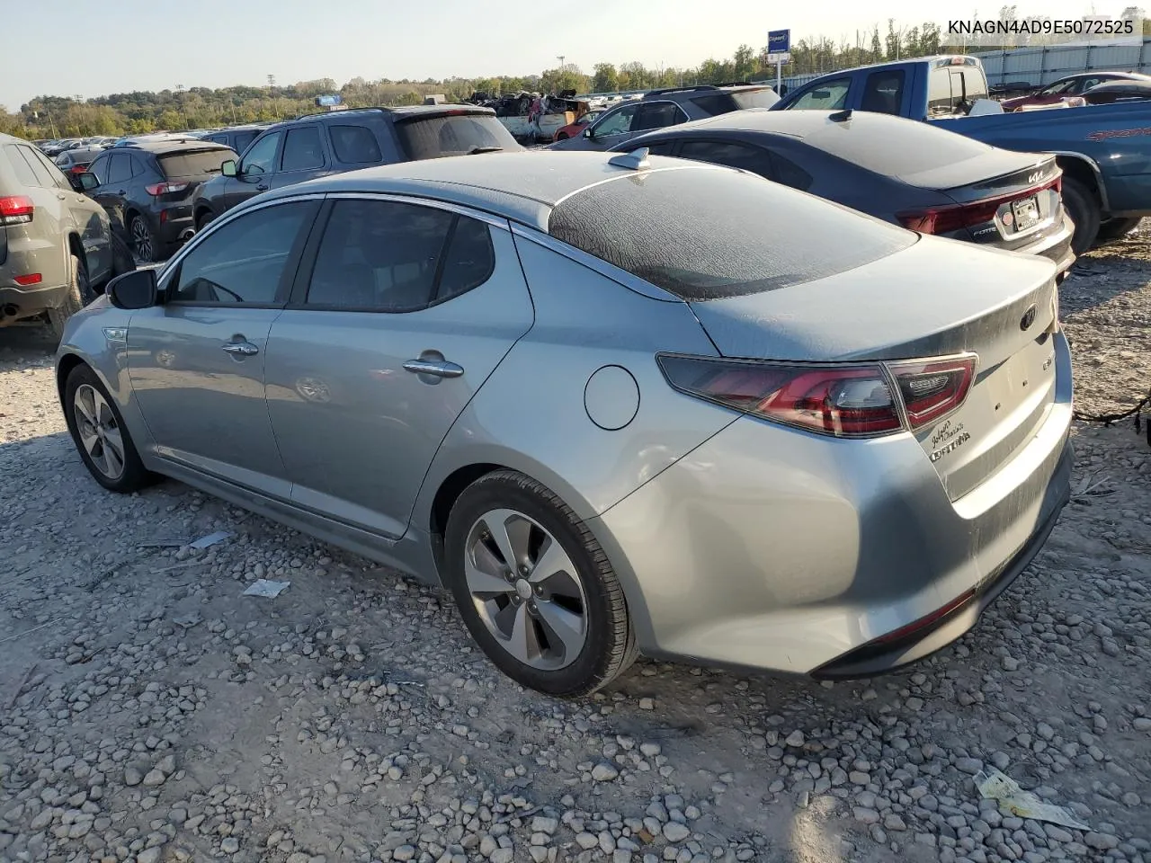 2014 Kia Optima Hybrid VIN: KNAGN4AD9E5072525 Lot: 75739284