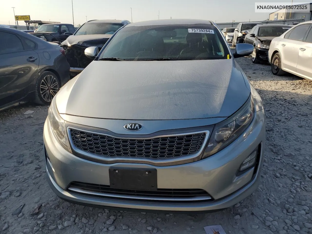 2014 Kia Optima Hybrid VIN: KNAGN4AD9E5072525 Lot: 75739284