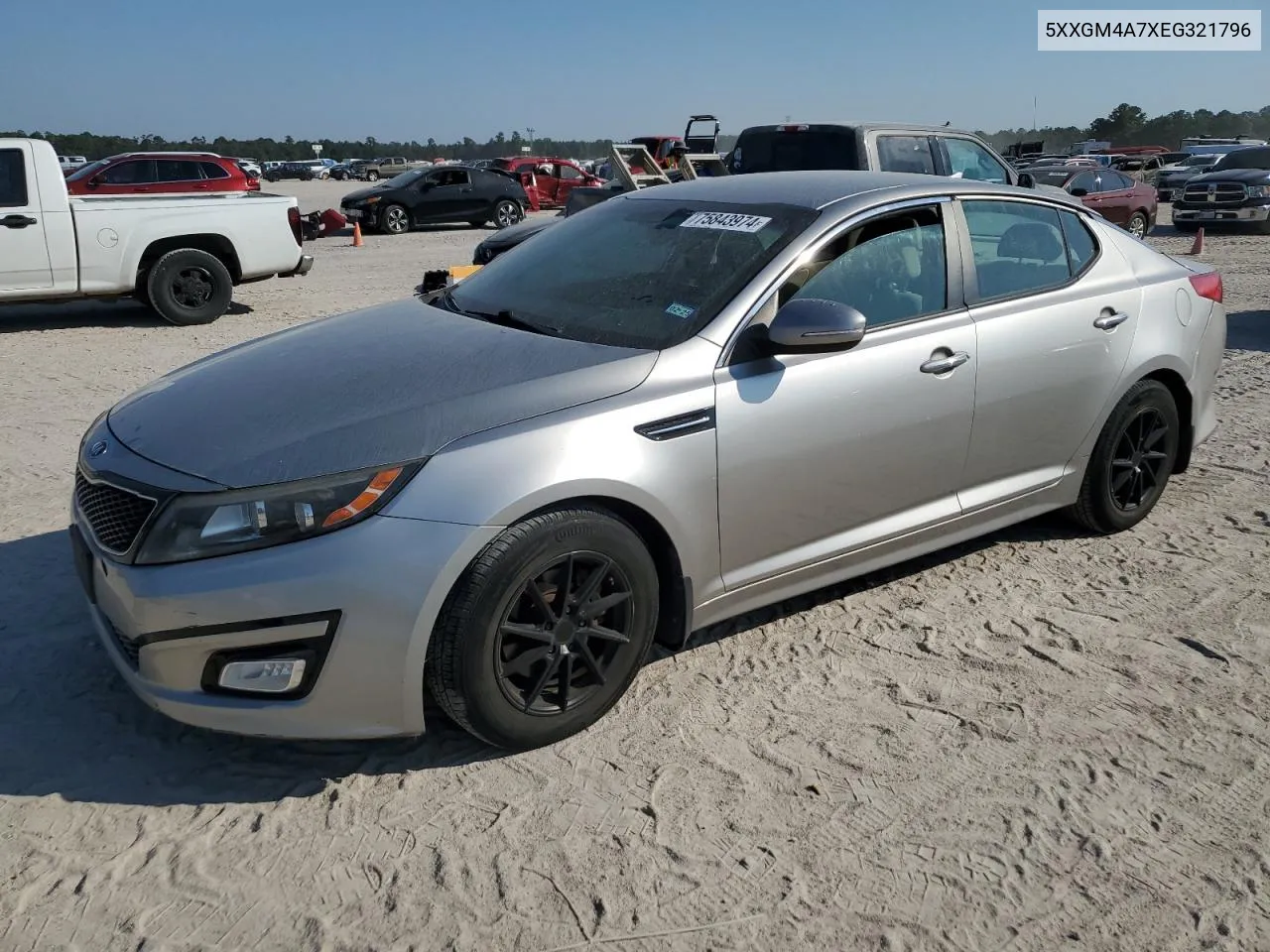 2014 Kia Optima Lx VIN: 5XXGM4A7XEG321796 Lot: 75843974