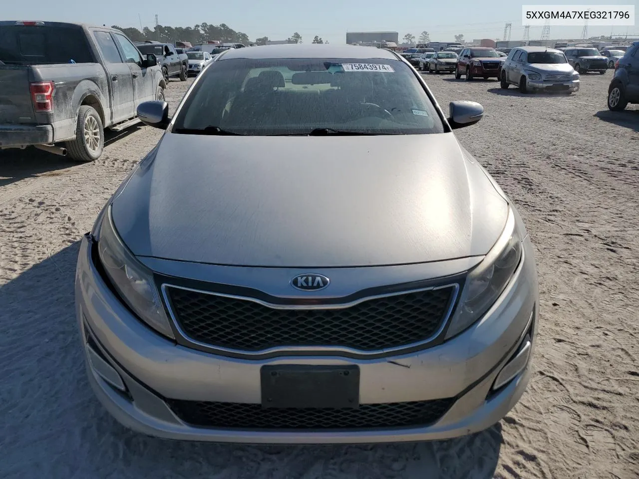 2014 Kia Optima Lx VIN: 5XXGM4A7XEG321796 Lot: 75843974