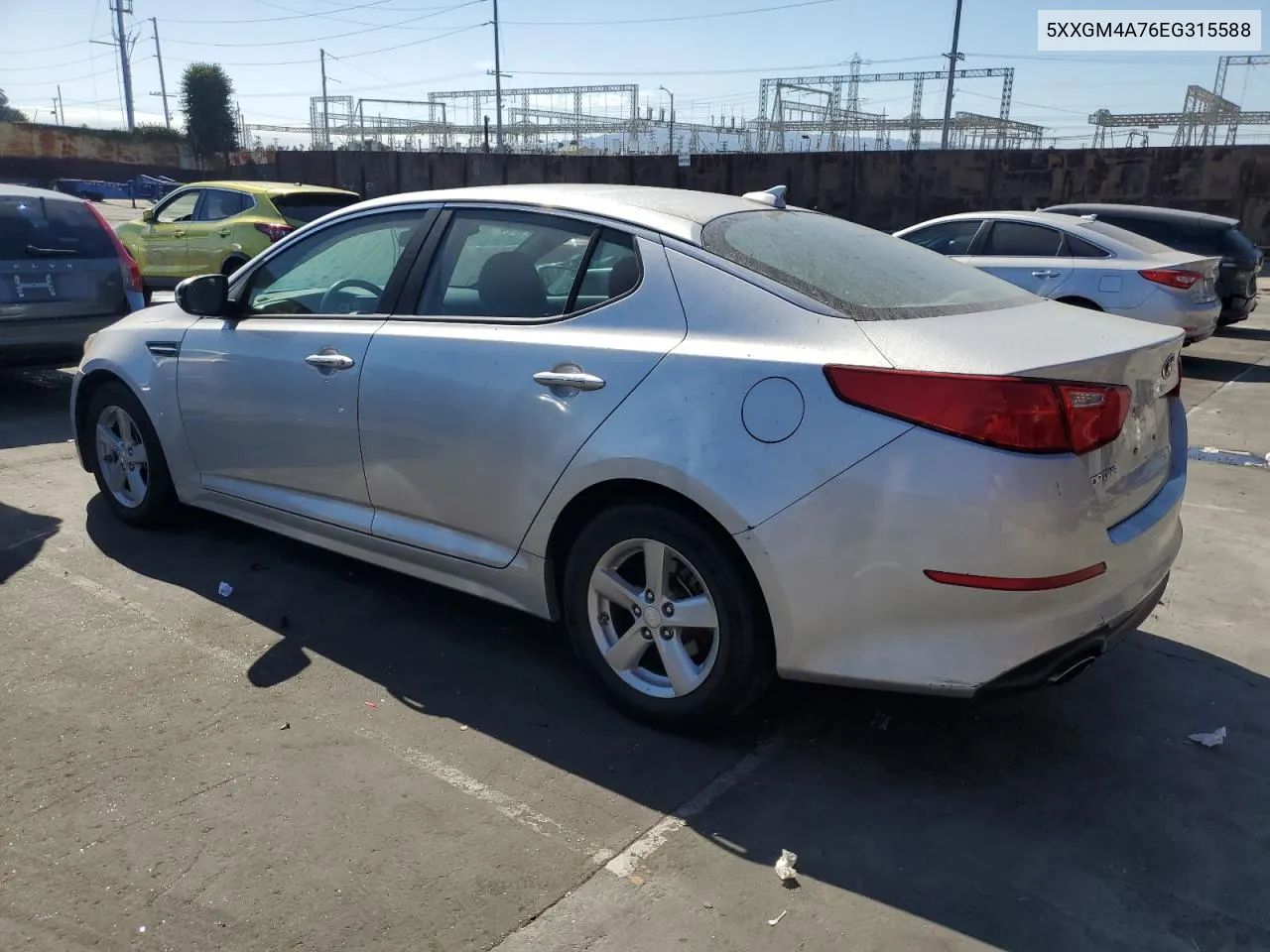 2014 Kia Optima Lx VIN: 5XXGM4A76EG315588 Lot: 76061614