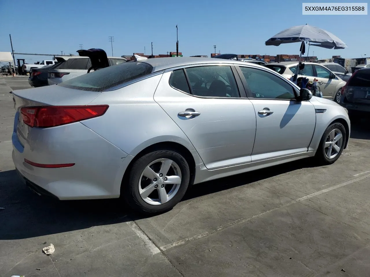 2014 Kia Optima Lx VIN: 5XXGM4A76EG315588 Lot: 76061614