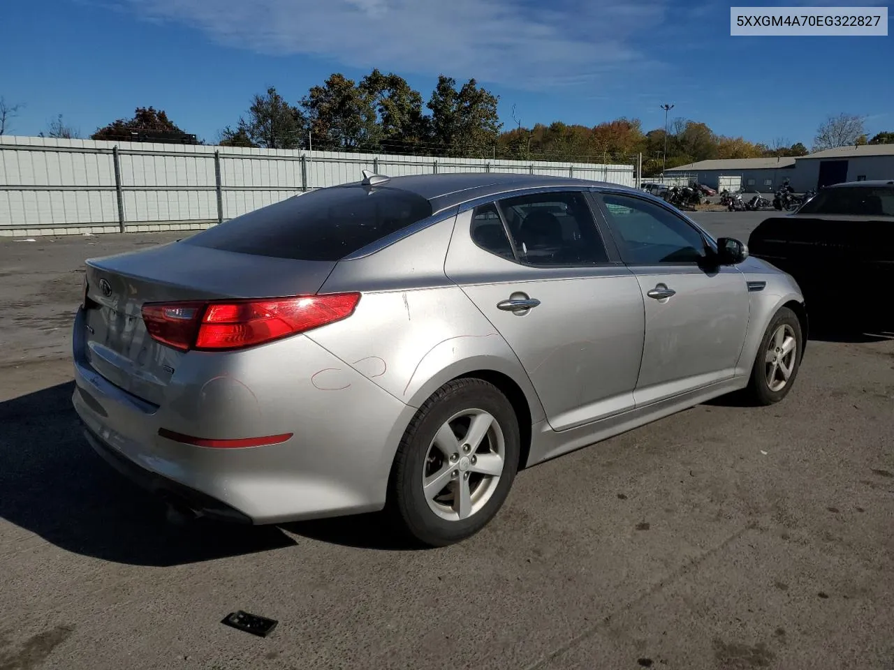 2014 Kia Optima Lx VIN: 5XXGM4A70EG322827 Lot: 76168754