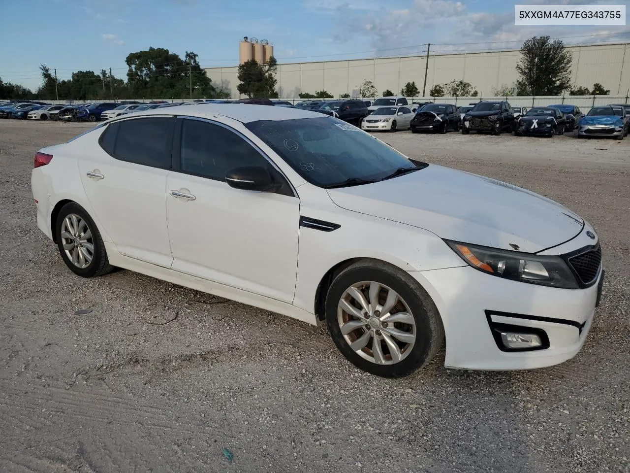 2014 Kia Optima Lx VIN: 5XXGM4A77EG343755 Lot: 76236614