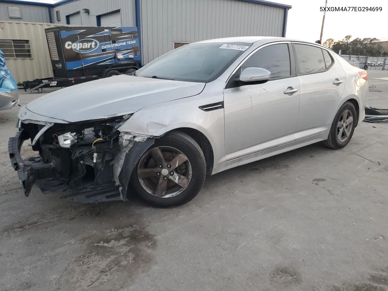 2014 Kia Optima Lx VIN: 5XXGM4A77EG294699 Lot: 76317724