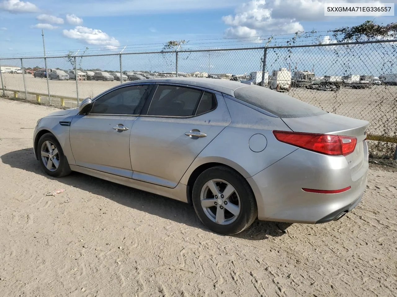 2014 Kia Optima Lx VIN: 5XXGM4A71EG336557 Lot: 76325284