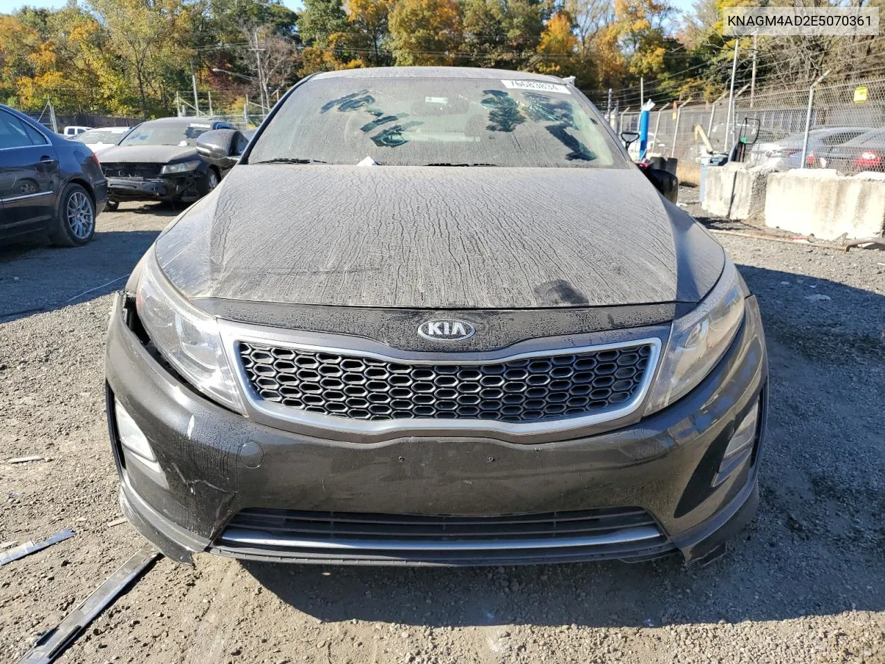 2014 Kia Optima Hybrid VIN: KNAGM4AD2E5070361 Lot: 76683834