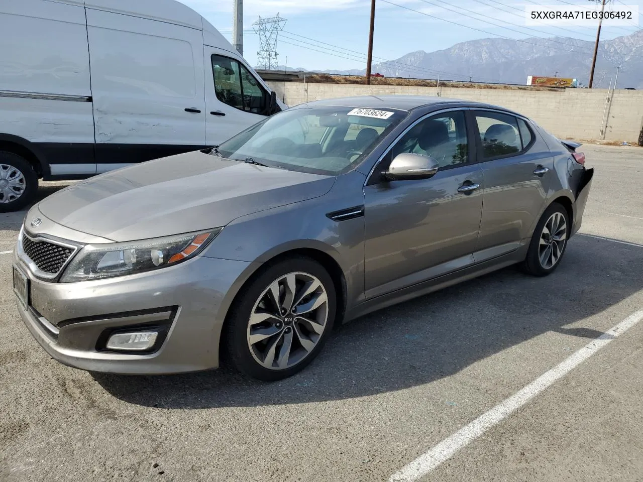 2014 Kia Optima Sx VIN: 5XXGR4A71EG306492 Lot: 76703624