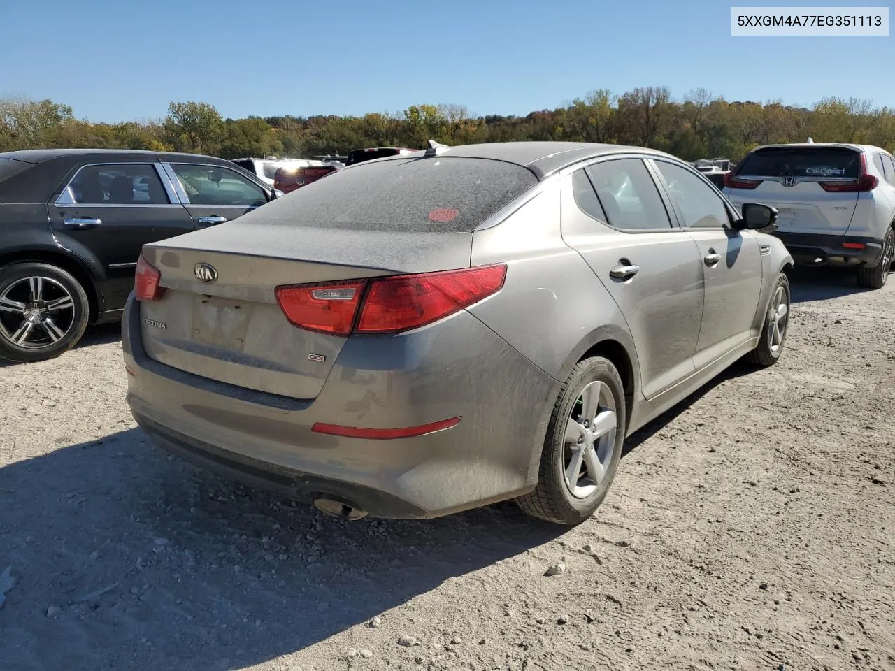 5XXGM4A77EG351113 2014 Kia Optima Lx