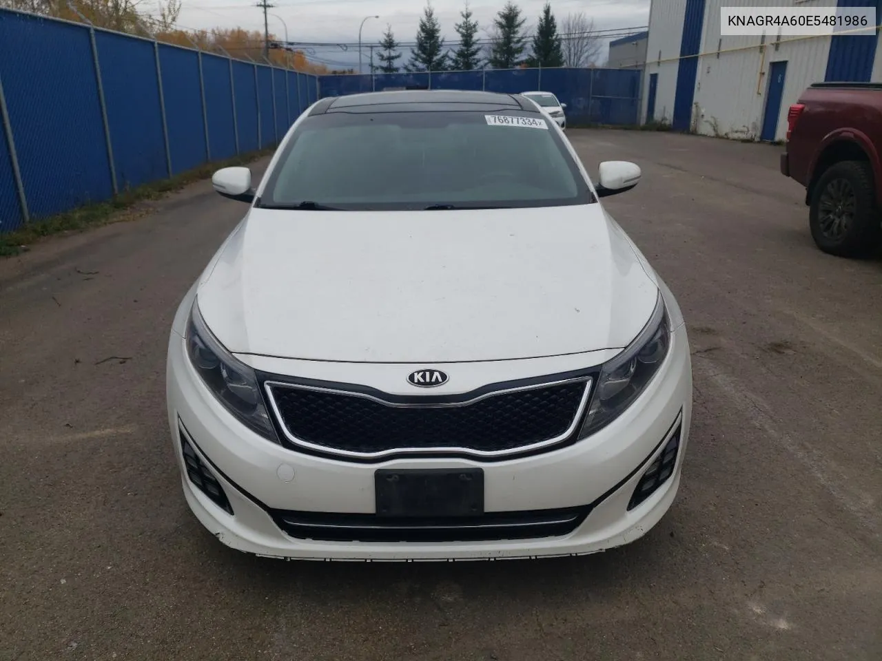 2014 Kia Optima Sx VIN: KNAGR4A60E5481986 Lot: 76877334