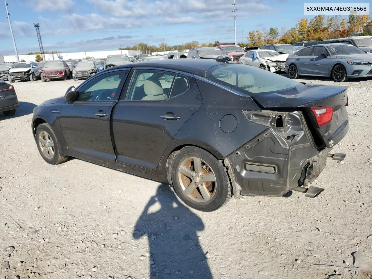 2014 Kia Optima Lx VIN: 5XXGM4A74EG318568 Lot: 77103344