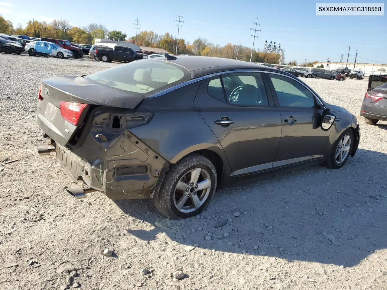 2014 Kia Optima Lx VIN: 5XXGM4A74EG318568 Lot: 77103344