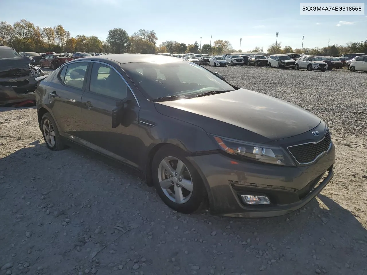 2014 Kia Optima Lx VIN: 5XXGM4A74EG318568 Lot: 77103344