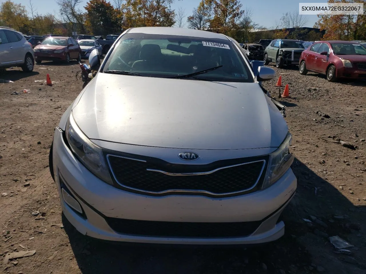 2014 Kia Optima Lx VIN: 5XXGM4A72EG322067 Lot: 77134654