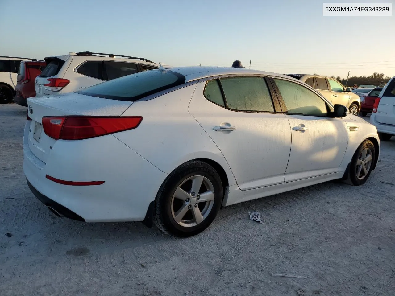 2014 Kia Optima Lx VIN: 5XXGM4A74EG343289 Lot: 77145274