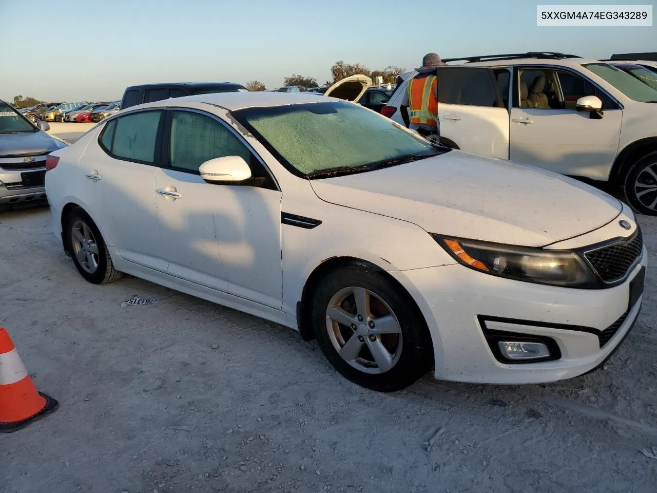 2014 Kia Optima Lx VIN: 5XXGM4A74EG343289 Lot: 77145274