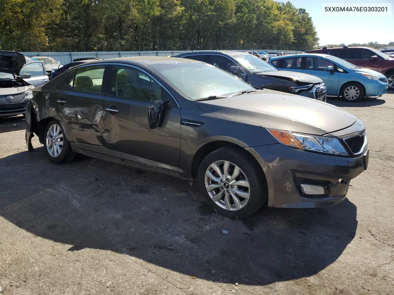 2014 Kia Optima Lx VIN: 5XXGM4A76EG303201 Lot: 77185204