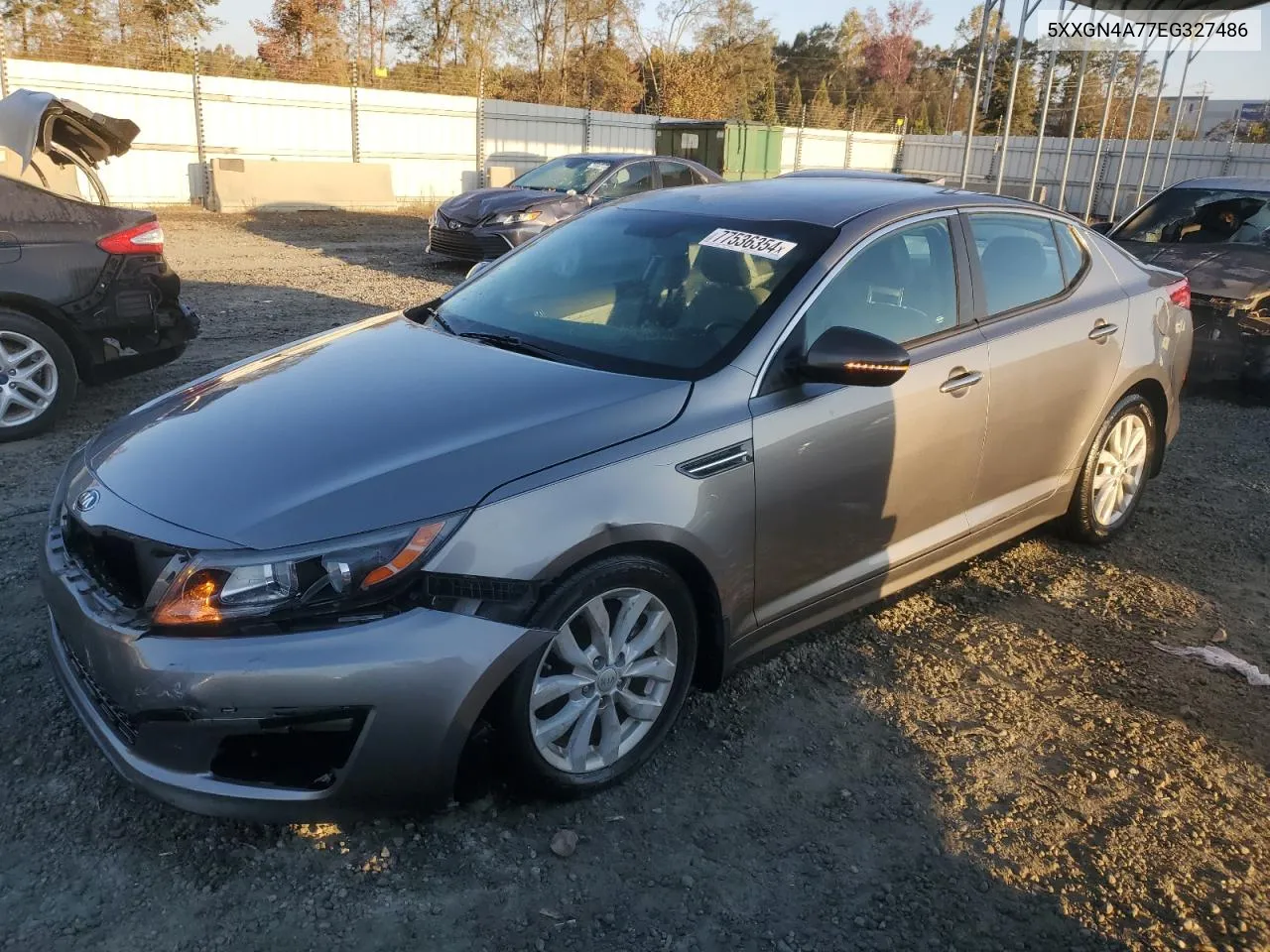 2014 Kia Optima Ex VIN: 5XXGN4A77EG327486 Lot: 77536354