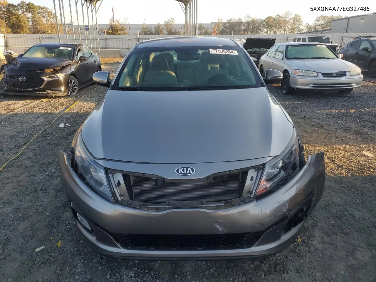 2014 Kia Optima Ex VIN: 5XXGN4A77EG327486 Lot: 77536354