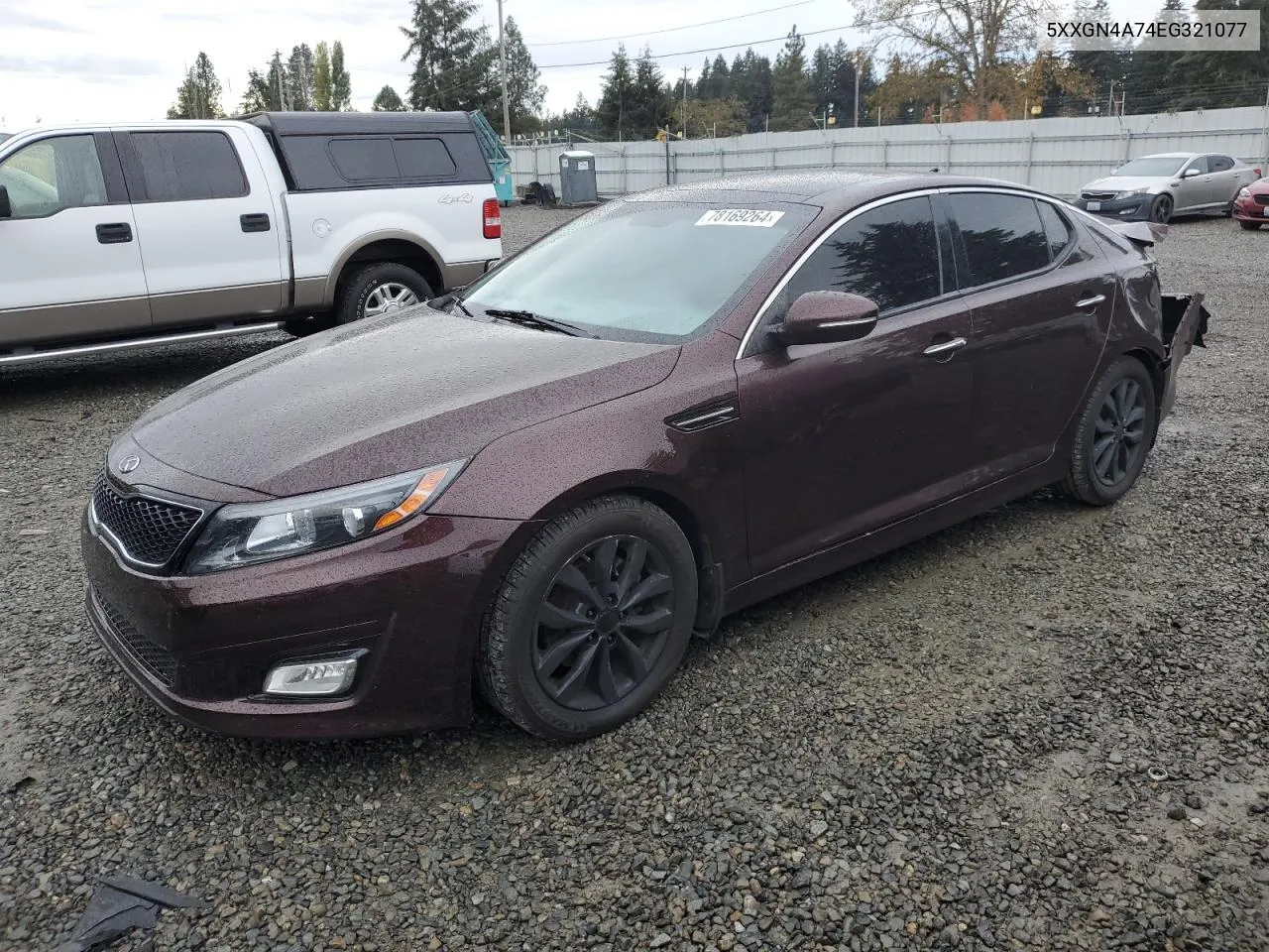 2014 Kia Optima Ex VIN: 5XXGN4A74EG321077 Lot: 78169264