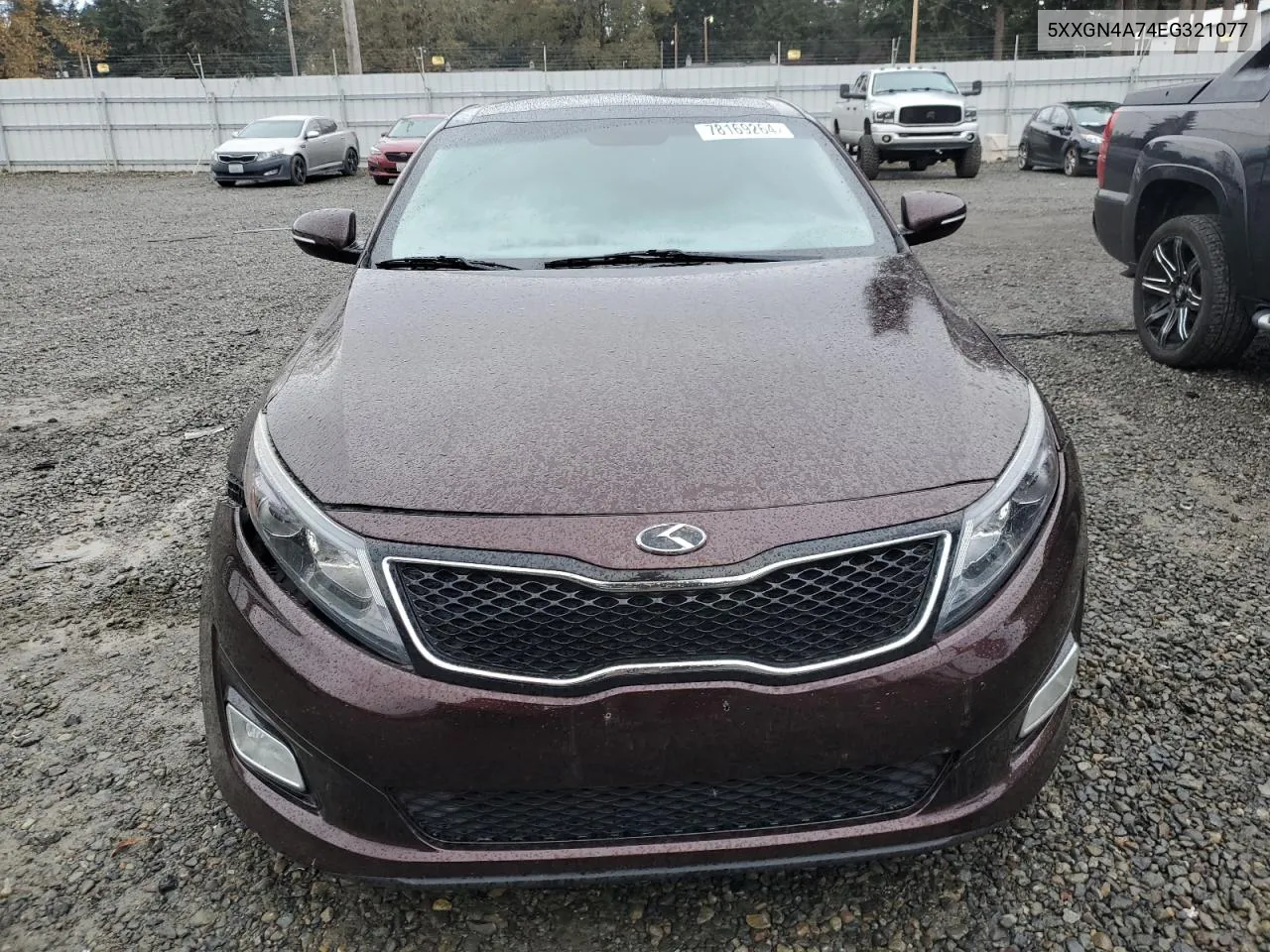 2014 Kia Optima Ex VIN: 5XXGN4A74EG321077 Lot: 78169264