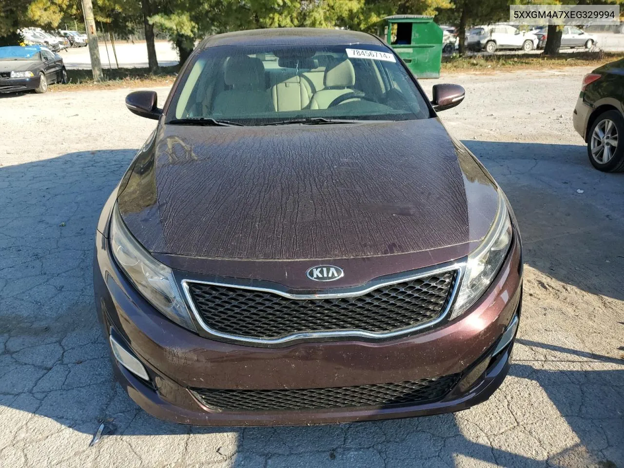 2014 Kia Optima Lx VIN: 5XXGM4A7XEG329994 Lot: 78456714