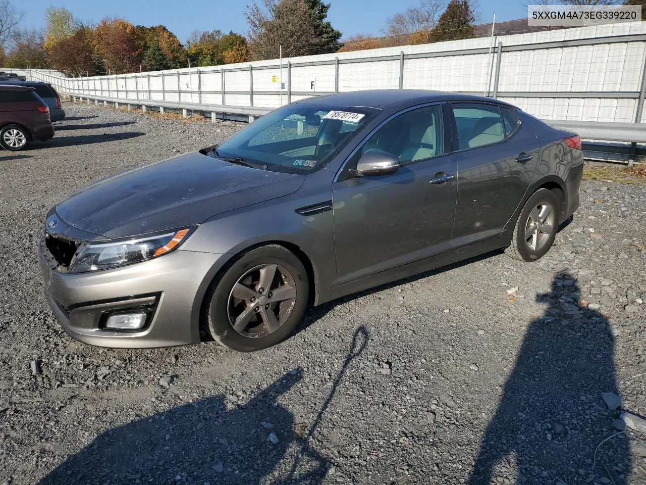 2014 Kia Optima Lx VIN: 5XXGM4A73EG339220 Lot: 78578774