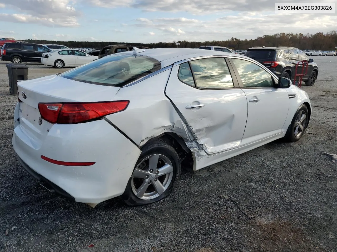 2014 Kia Optima Lx VIN: 5XXGM4A72EG303826 Lot: 78601664