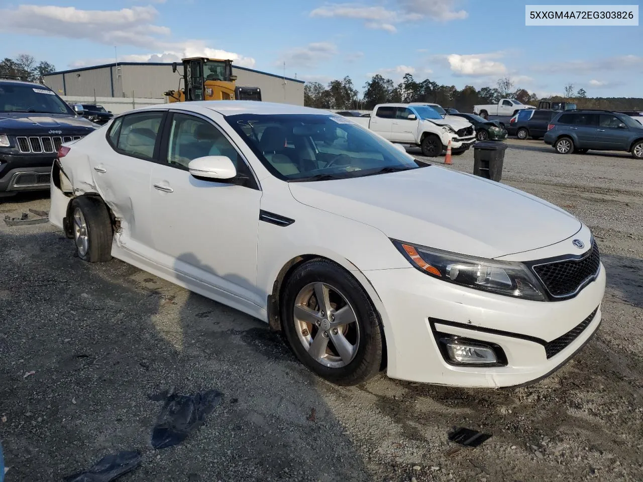 2014 Kia Optima Lx VIN: 5XXGM4A72EG303826 Lot: 78601664