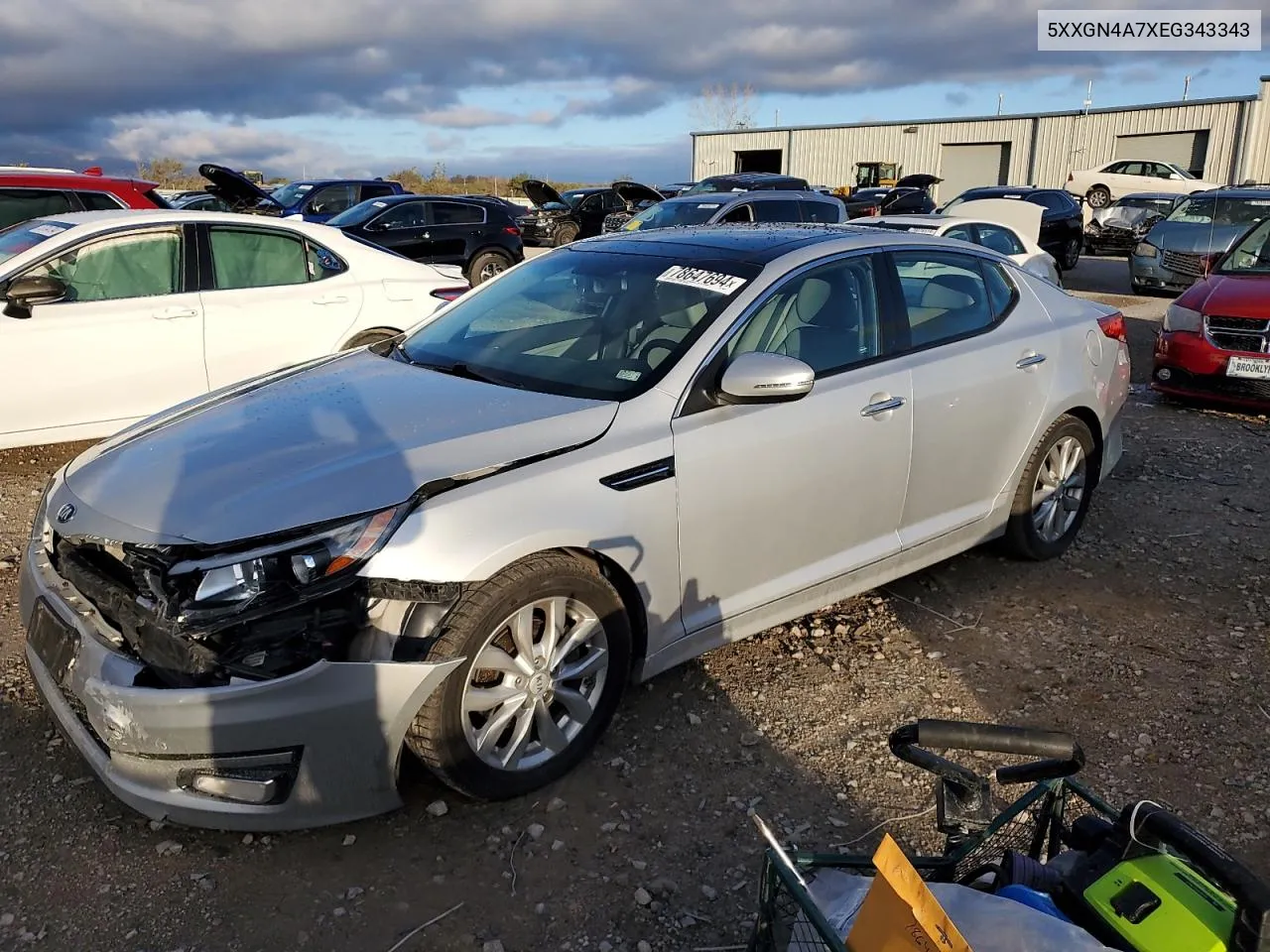 2014 Kia Optima Ex VIN: 5XXGN4A7XEG343343 Lot: 78647694